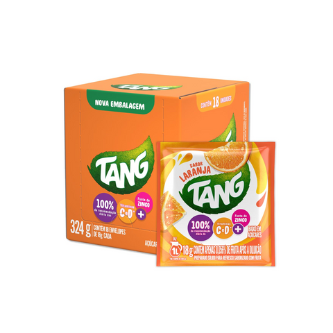 Tang Orange Powdered Drink Mix, Display, 18 units x 18g