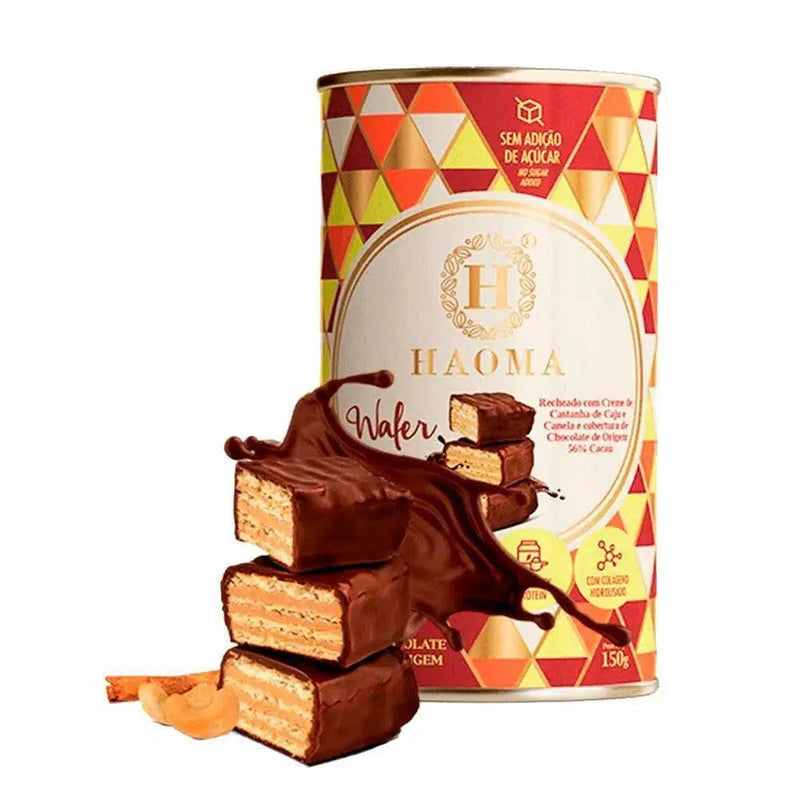 Lata de Wafer Creme de Castanha de Caju Haoma 150g - Meu Brasil On Line