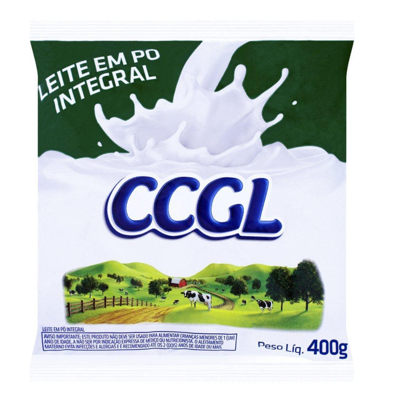 Leite Pó Integral Ccgl Pacote 400g - MEUBRASILONLINE