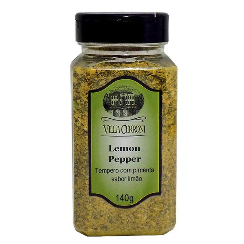 Lemon Pepper Seasoning Villa Cerroni 140g - MEUBRASILONLINE