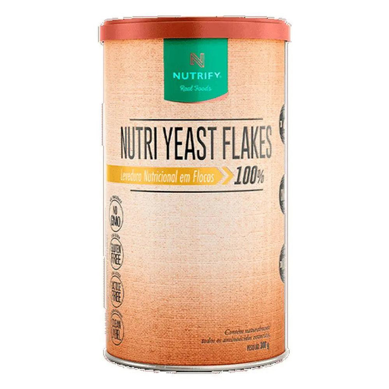 Levedura Nutricional Nutri Yeast Flakes Nutrify 300g - MEUBRASILONLINE