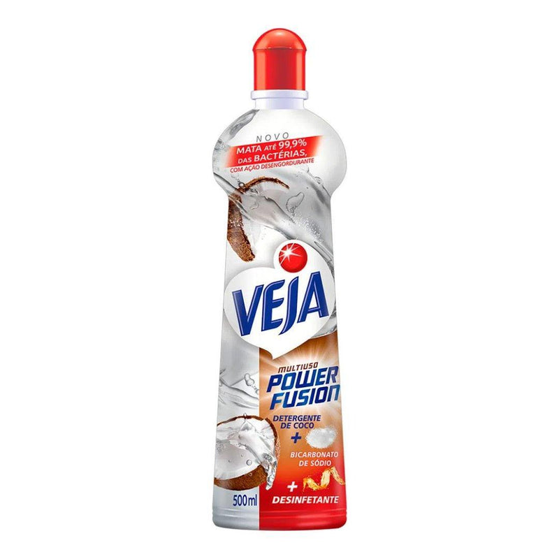 Limpador Multiuso Power Fusion Coco Veja 500 Ml - MEUBRASILONLINE