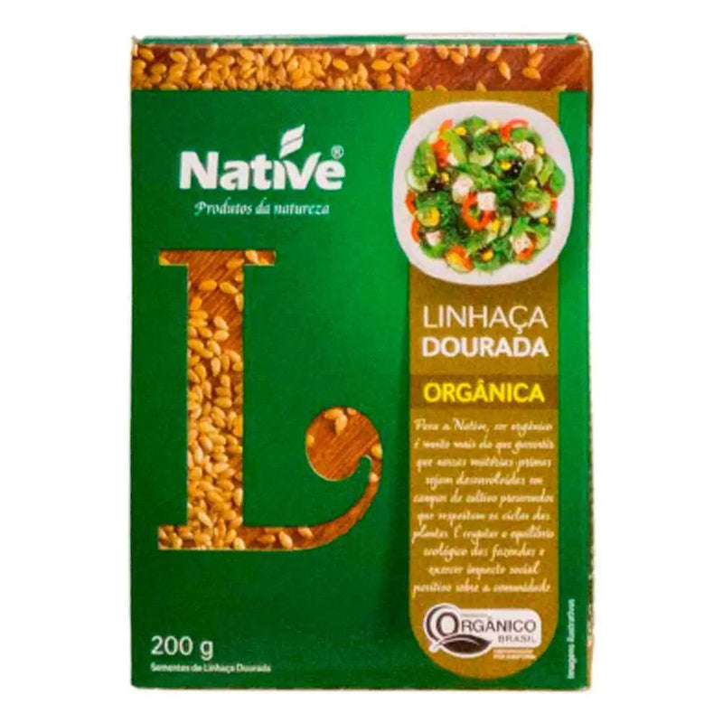 Linhaça Dourada Orgânica Native 200g - Meu Brasil On Line