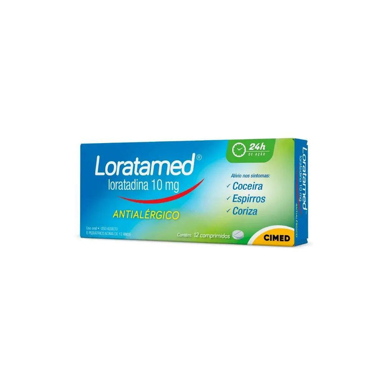 Loratamed Antialergico 10 Ml 12 Comprimidos - MEUBRASILONLINE