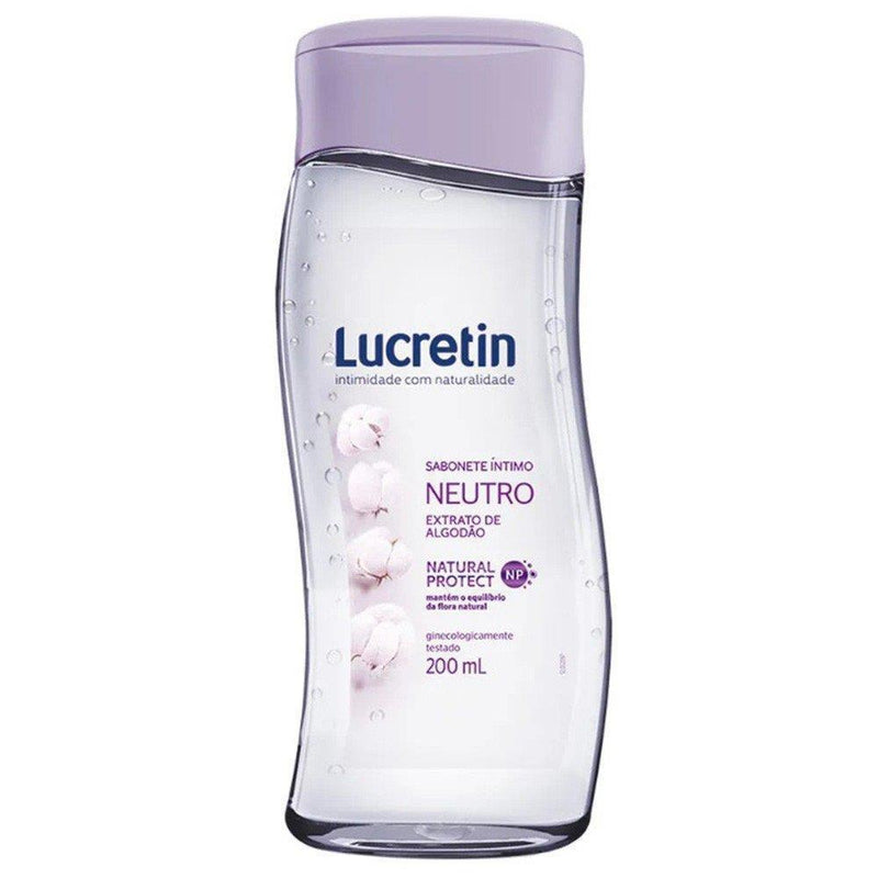 Sabonete Liquido Neutro Lucretin 200ML - MEUBRASILONLINE