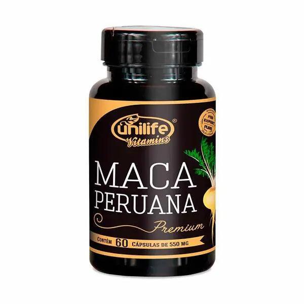 Maca Peruana Premium Selecionada - Unilife - 60 Cápsulas - MEUBRASILONLINE