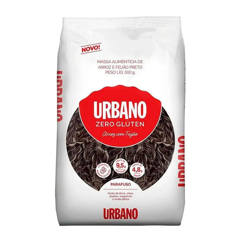 Macarrão de Arroz e Feijão Preto Parafuso Urbano 500g - Meu Brasil On Line