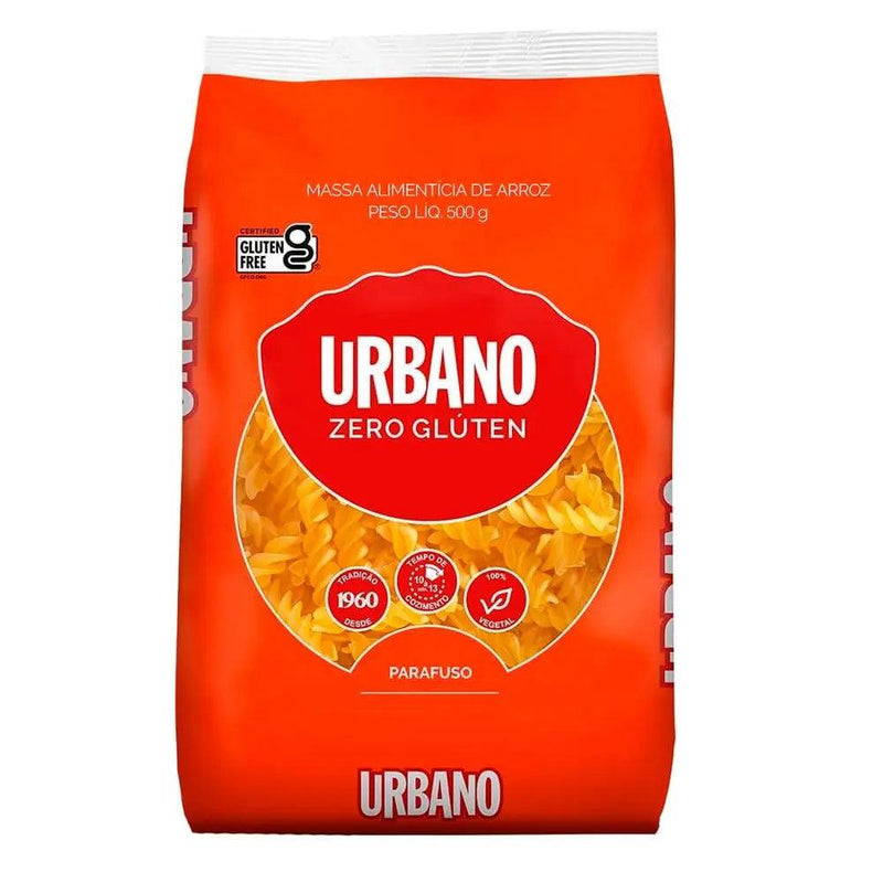 Macarrão de Arroz Parafuso sem Glúten Urbano 500g - Meu Brasil On Line