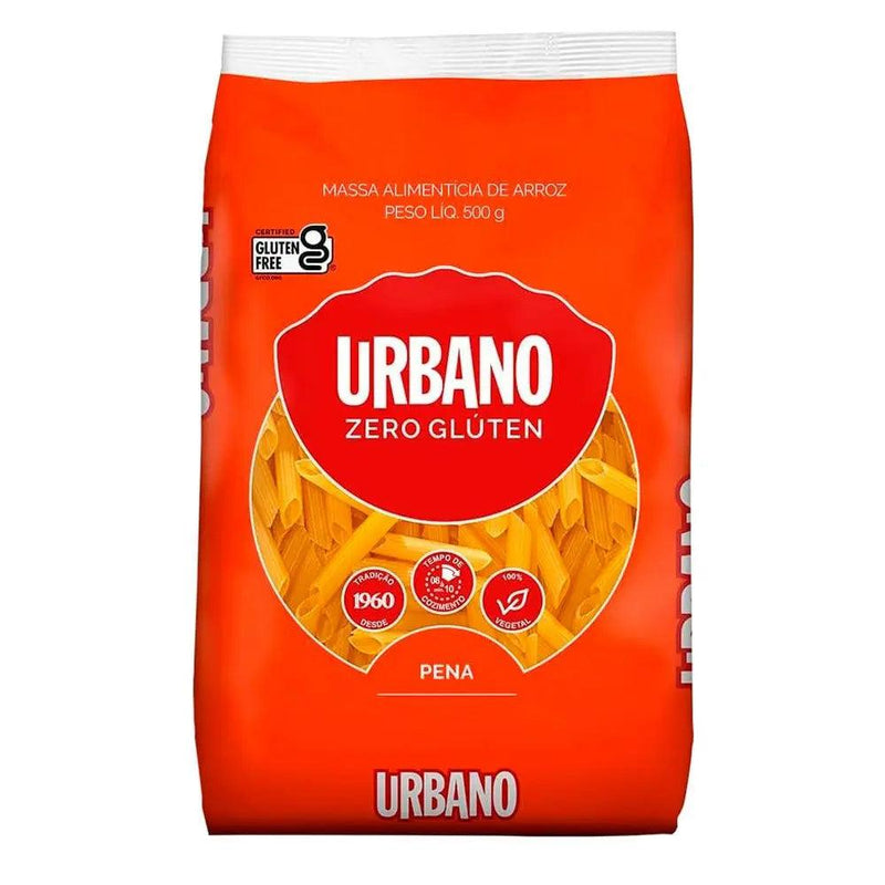 Macarrão de Arroz Penne sem Glúten Urbano 500g - Meu Brasil On Line