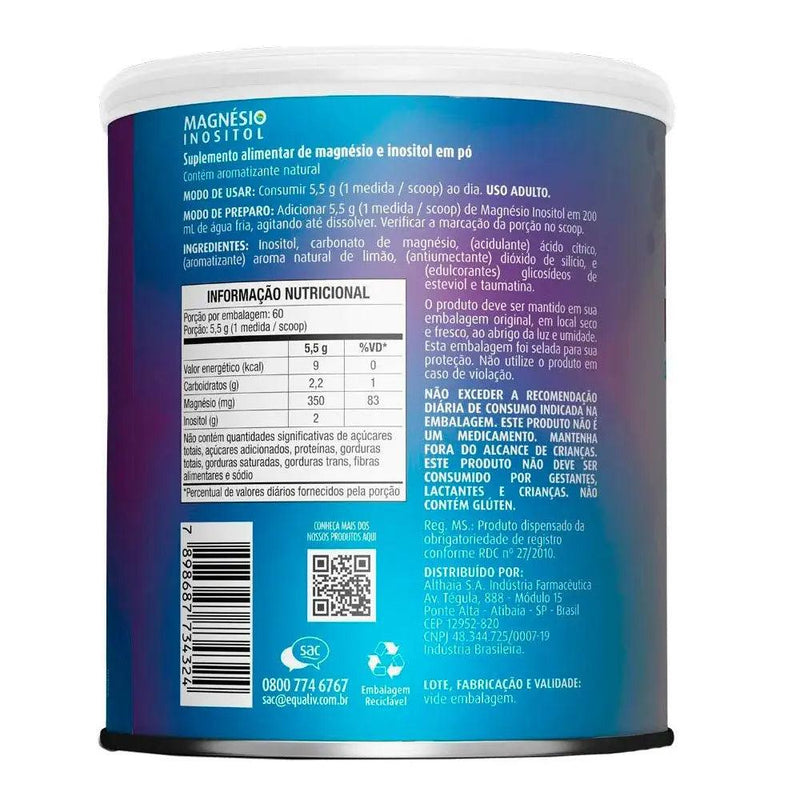 Magnésio Inositol Equaliv 330g - MEUBRASILONLINE