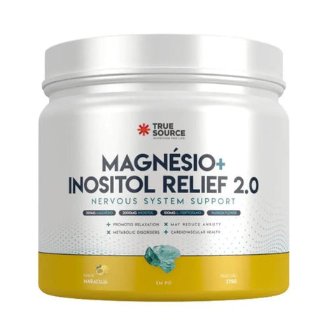 Magnésio + Inositol Relief 2.0 Maracujá True Source 375g - MEUBRASILONLINE