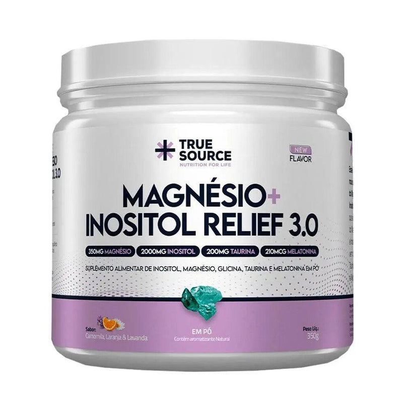 Magnésio + Inositol Relief 3.0 Camomila e Lavanda True Source 350g - MEUBRASILONLINE