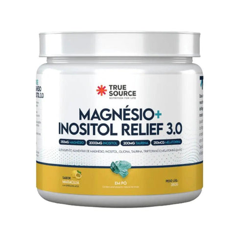 Magnésio + Inositol Relief 3.0 Maracujá True Source 350g - MEUBRASILONLINE