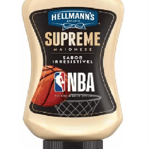 Hellmann"s Maionese Nba Supreme Squeeze 330g - MEUBRASILONLINE