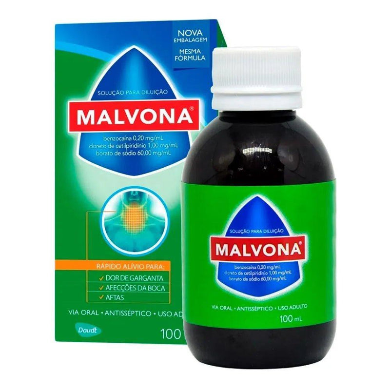 Malvona Antisséptico Solução Oral 100ML - Meu Brasil On Line