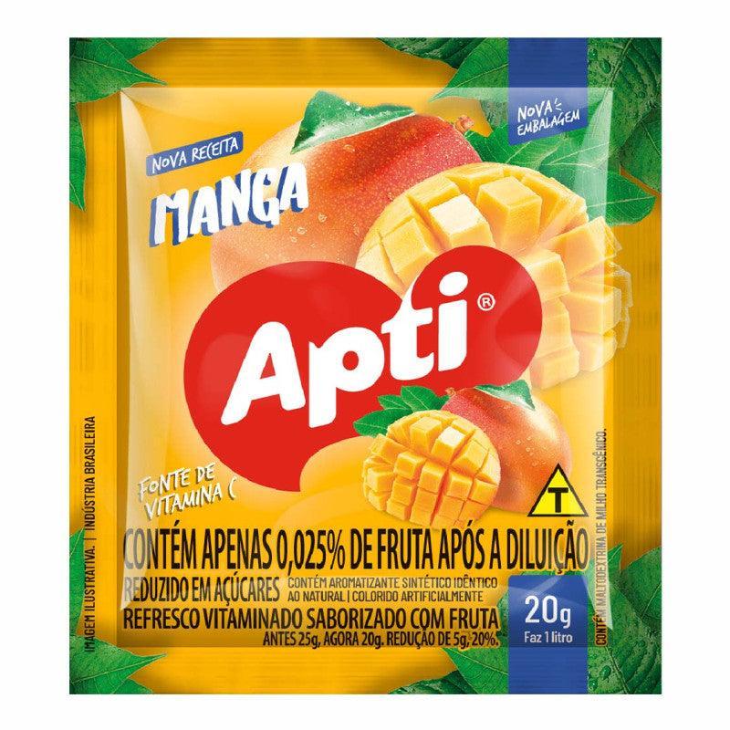 Refresco em pó APTI - MANGA 15 sachês de 20g cada  300G