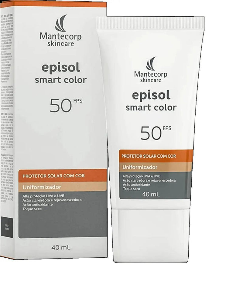 Mantecorp episol smart color FPS 50 Protetor Solar Facial com Cor 40ml - Meu Brasil On Line