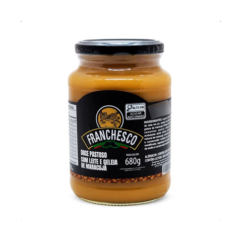 Doce De Leite Pastoso Com Maracujá Franchesco Pote 680g