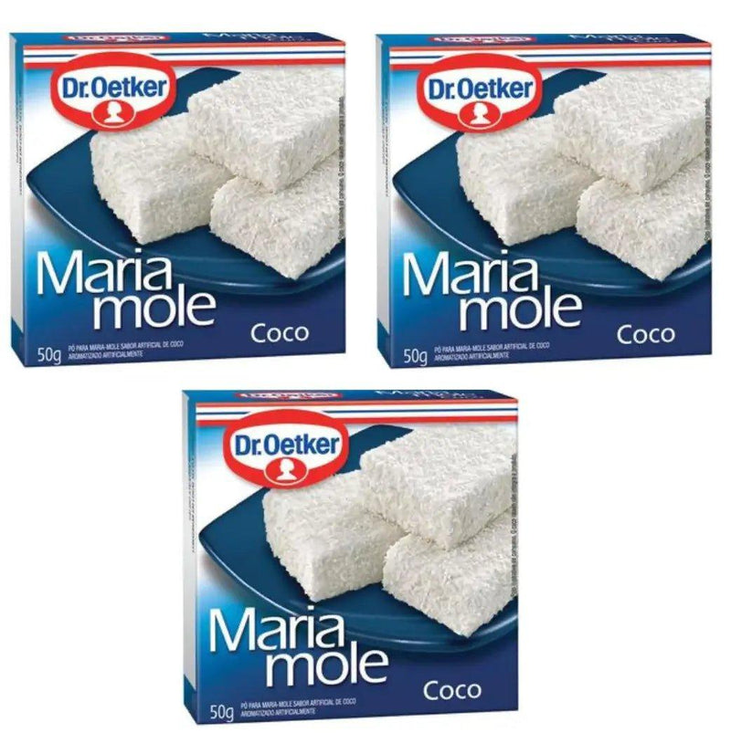 Maria Mole Dr. Oetker Coco 3 x 50 Gr. LP - Meu Brasil On Line