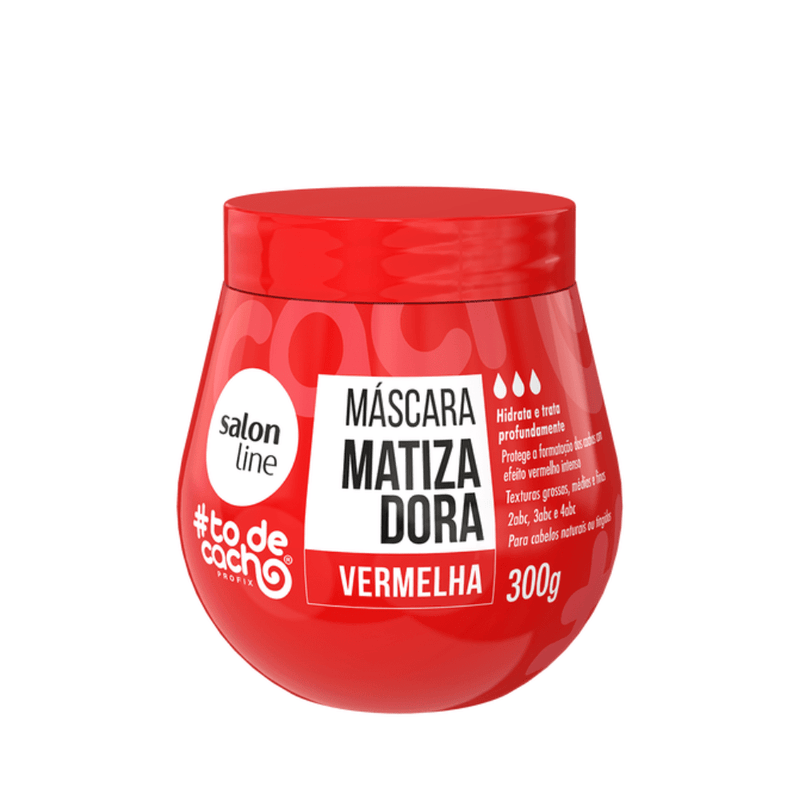 Máscara Matizadora Salon Line Vermelha 300G