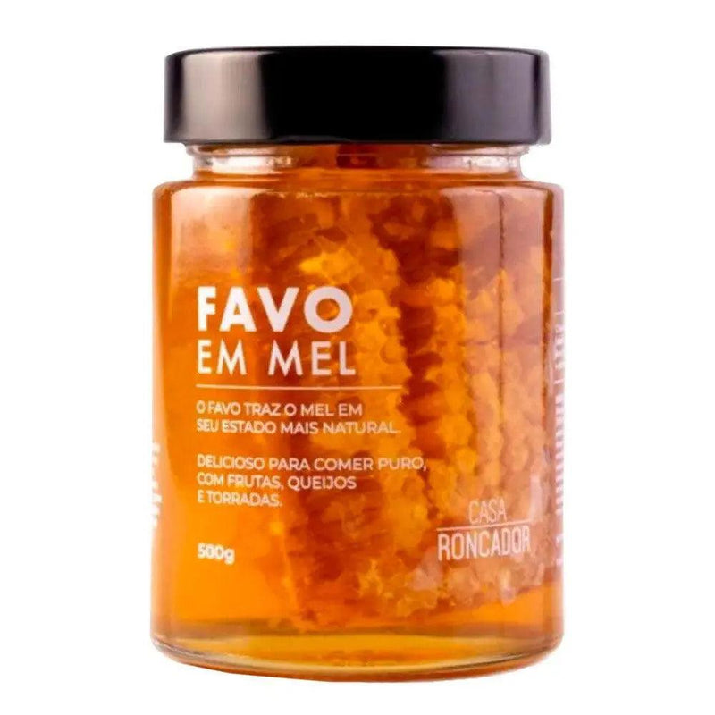 Mel Com Pedaços de Favo Casa Roncador 500g - MEUBRASILONLINE