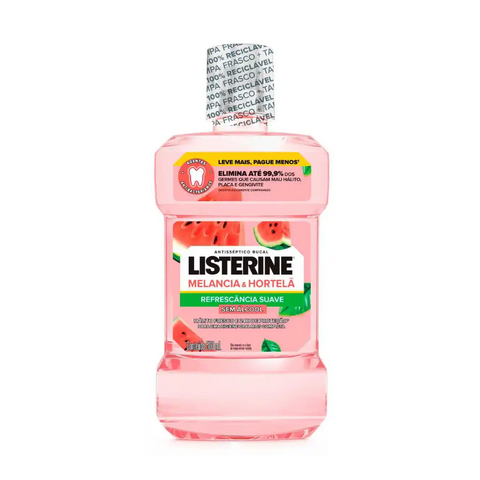 Enxaguante Bucal Melancia & Hortelã Sem Álcool 500ml Listerine