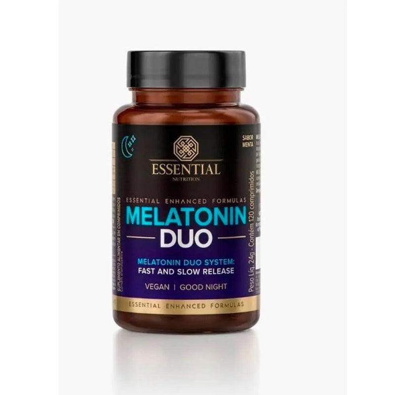 Melatonina Melatonin Duo Essential Nutrition 120 comprimidos - MEUBRASILONLINE