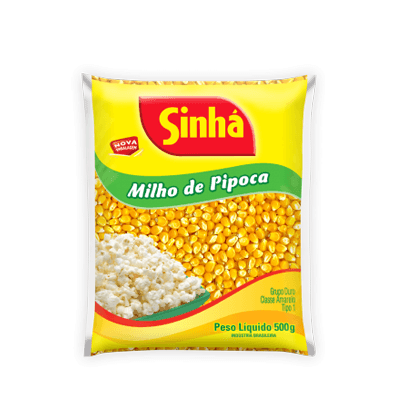 MILHO DE PIPOCA SINHA 500G - MEUBRASILONLINE