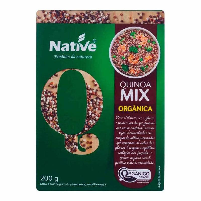 Mix de Quinua Branca, Vermelha e Preta Orgânicos Native 200g - Meu Brasil On Line