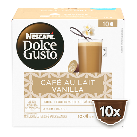 NESCAFÉ® DOLCE GUSTO Café Au Lait Vanilla - 10 Capsules