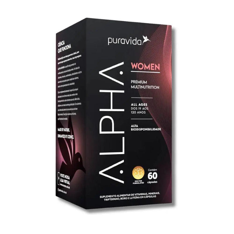 Multivitamínico Alpha Women Puravida 60 Caps - Meu Brasil On Line