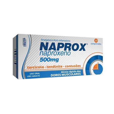 Naprox - Naproxeno 500mg 10 comprimidos