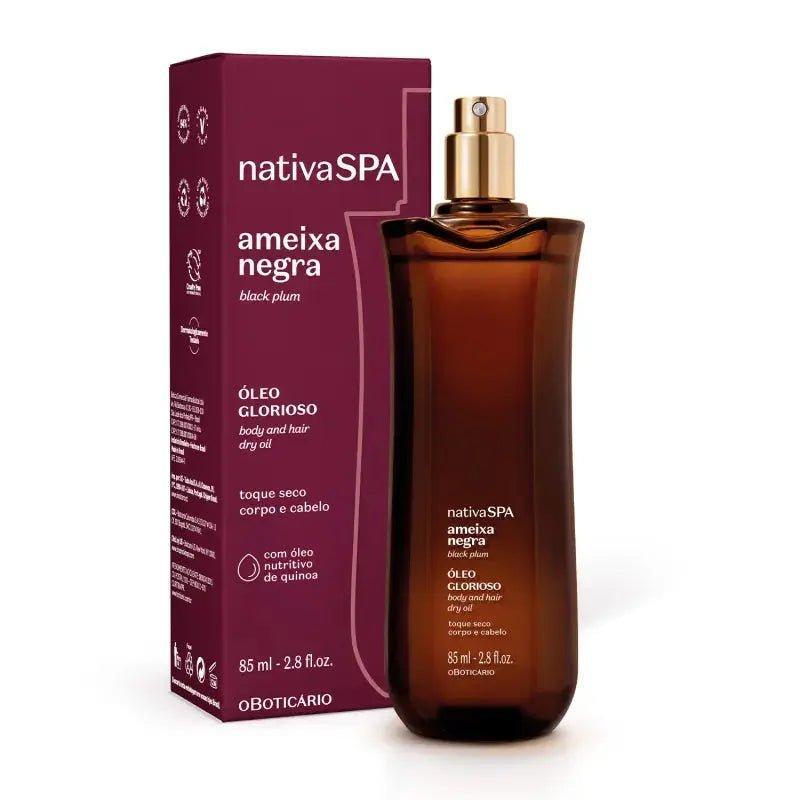 NATIVA Spa Óleo Ameixa Negra Glorioso 85ml - MEUBRASILONLINE