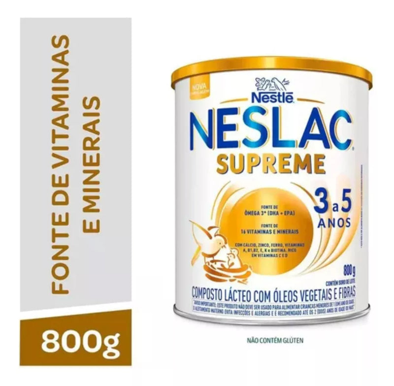 Nestlé Neslac Supreme 3 A 5 Anos 800g