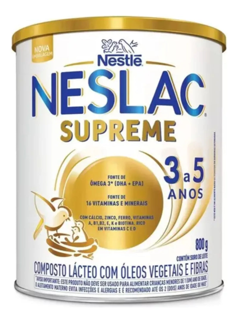 Nestlé Neslac Supreme 3 A 5 Anos 800g