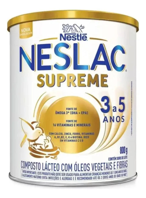 Nestlé Neslac Supreme 3 A 5 Anos 800g - MEUBRASILONLINE