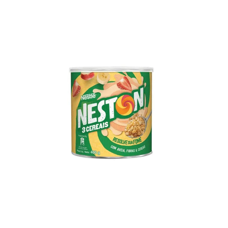 NESTON 3 Cereales Lata Nestle 400 Gr. - MEUBRASILONLINE