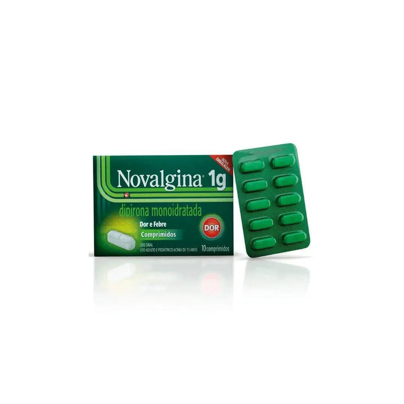 Novalgina 1 Gr. 10 Capsulas - MEUBRASILONLINE