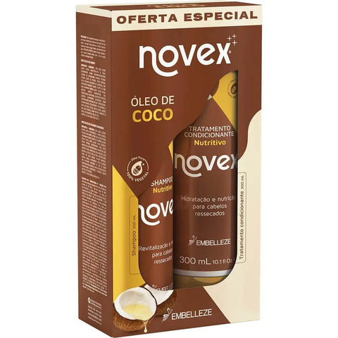 Novex Coconut Oil Shampoo + Conditioner Kit 300ml