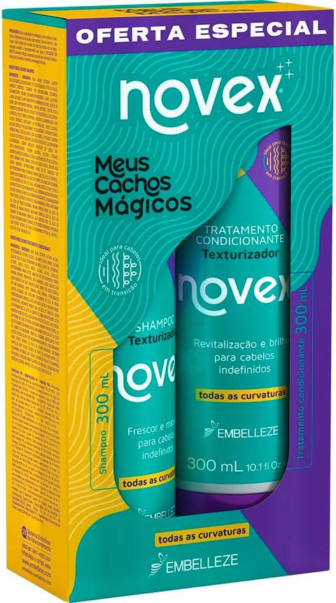 Kit Shampoo + Condicionbador Meus Cachos mágicos Novex 300ml