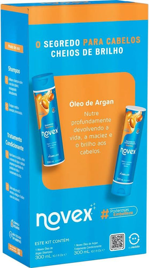 Novex Argan Oil Shampoo + Conditioner Kit 300ml