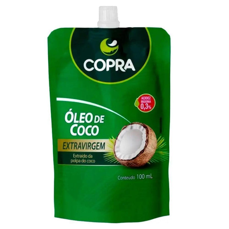 Óleo de Coco Extra Virgem Pouch Copra 100ml - MEUBRASILONLINE