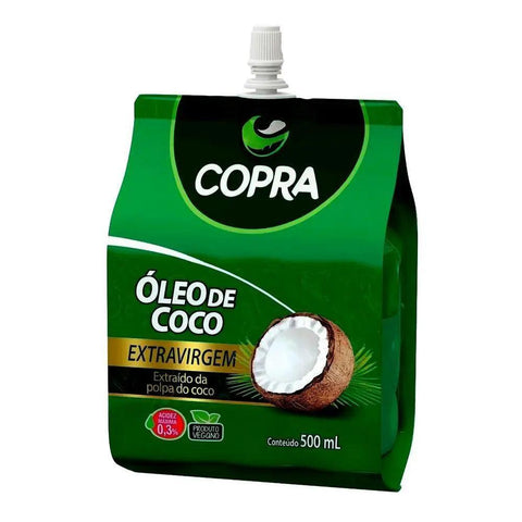 Óleo de Coco Extra Virgem Pouch Copra 500ml - MEUBRASILONLINE