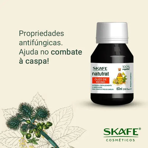 SOS Castor Oil Natutrat Skafe 60ml - 100% Vegan