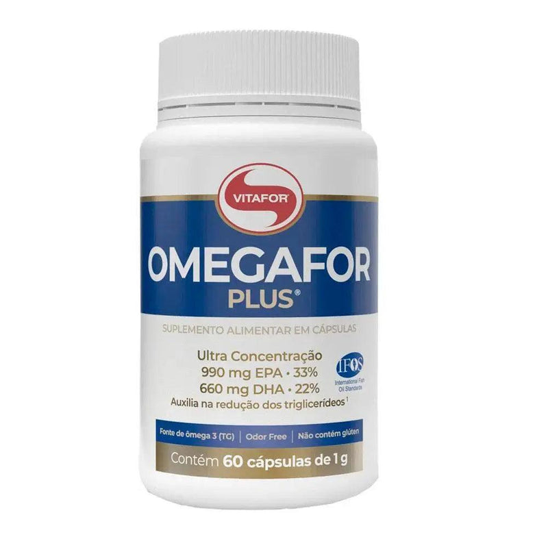 Ômega 3 Omegafor Plus - Vitafor - 60 Cápsulas - MEUBRASILONLINE