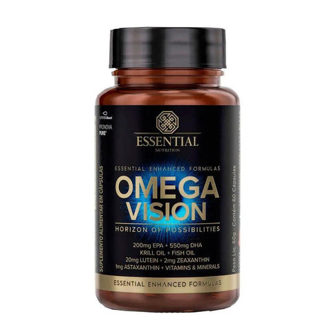 Omega Vision Essential Nutrition 60 Caps - MEUBRASILONLINE
