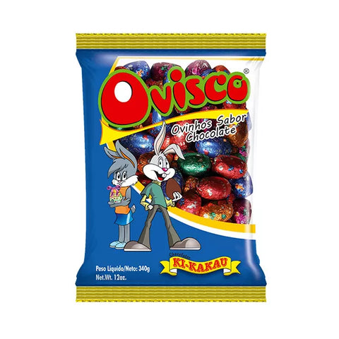 OVISCO SABOR CHOCOLATE PACOTE 340G KI-KAKAU