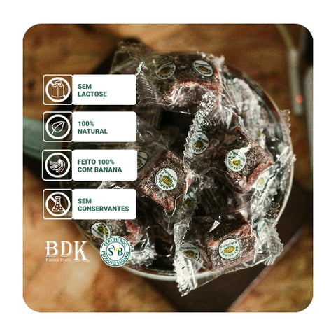 Pacote Bala de Banana Bananinha Paraibuna 200g