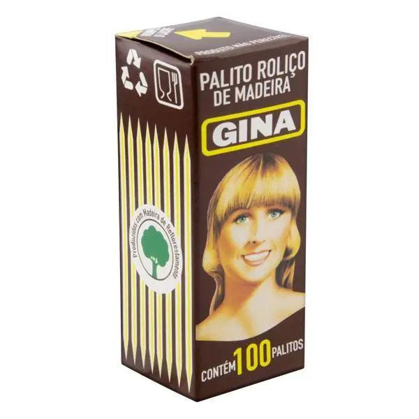 Palito de dente Roliço de madeira (GINA) - Meu Brasil On Line