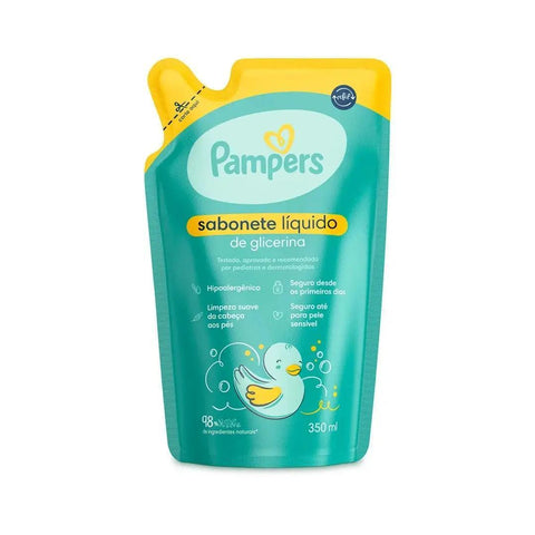 PAMPERS SAB LIQ GLICERI REFIL 350ML - MEUBRASILONLINE